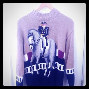 Dressage Horse Knitted Sweater